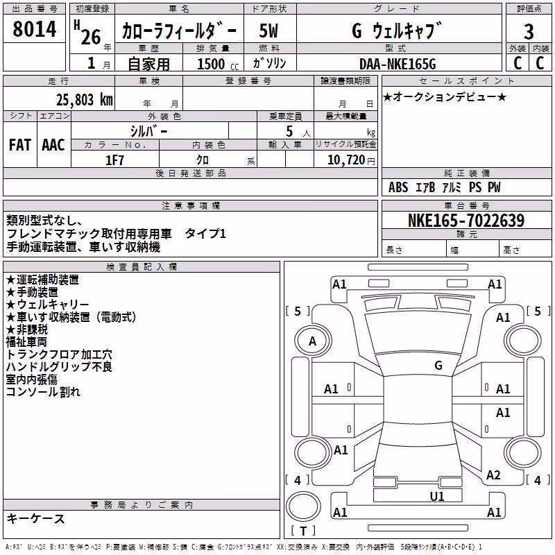 TOYOTA COROLLA FIELDER