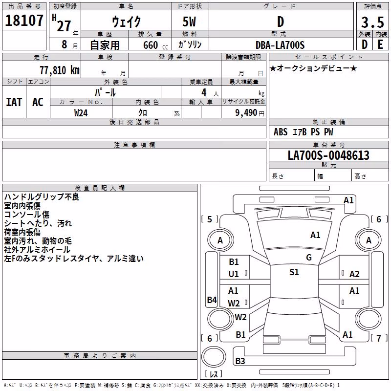 DAIHATSU WAKE