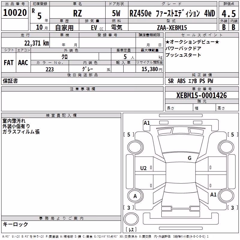 LEXUS RZ450E