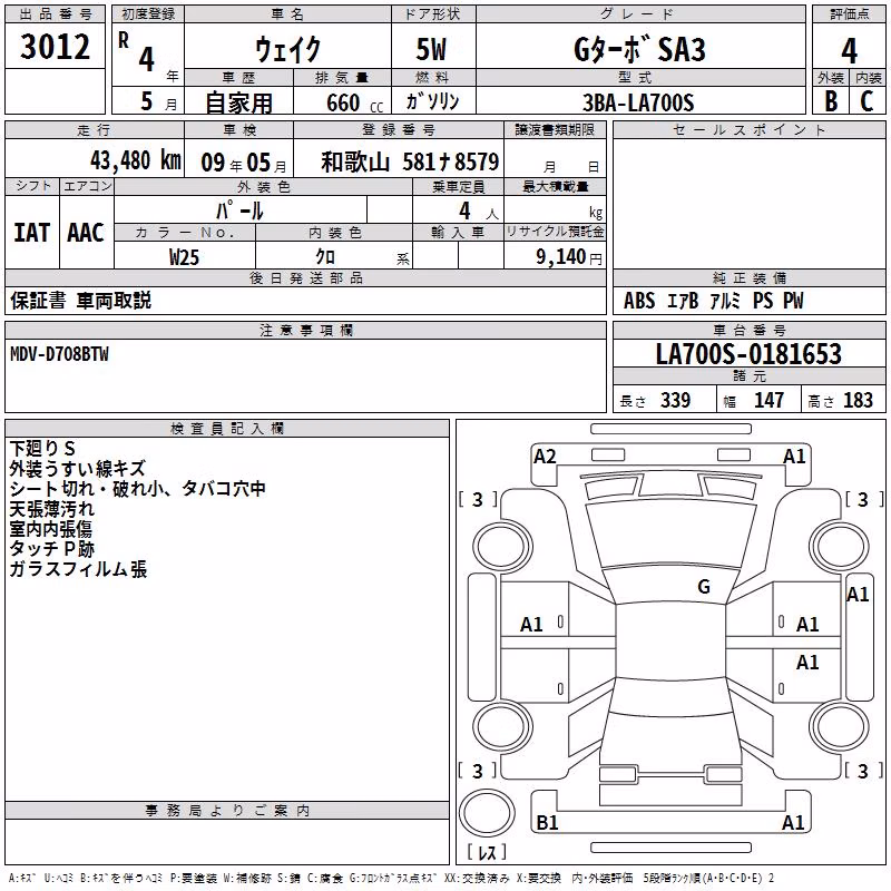 DAIHATSU WAKE