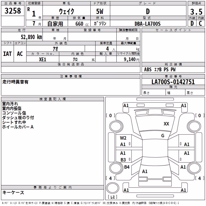 DAIHATSU WAKE