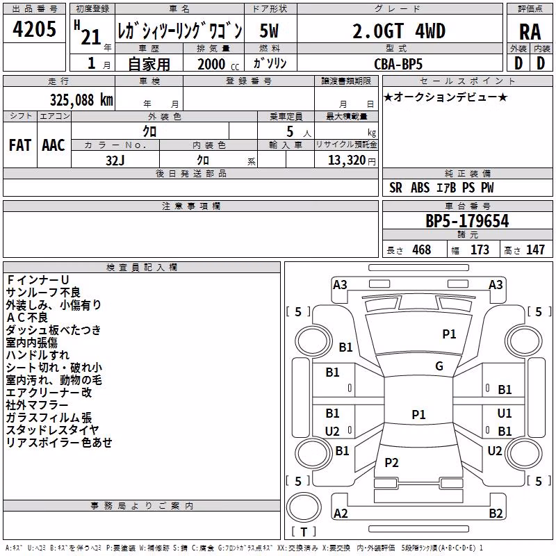 SUBARU LEGACY
