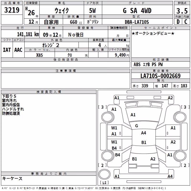 DAIHATSU WAKE