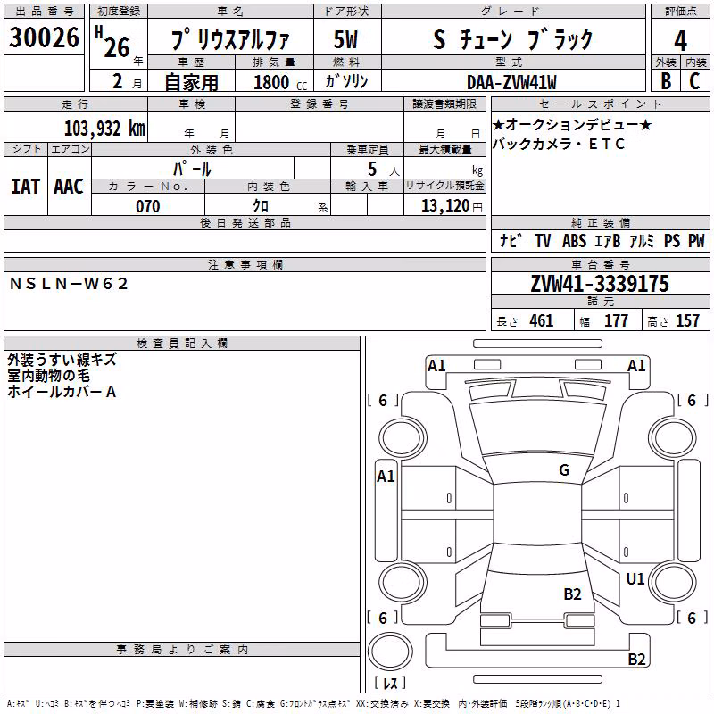 TOYOTA PRIUS ALPHA