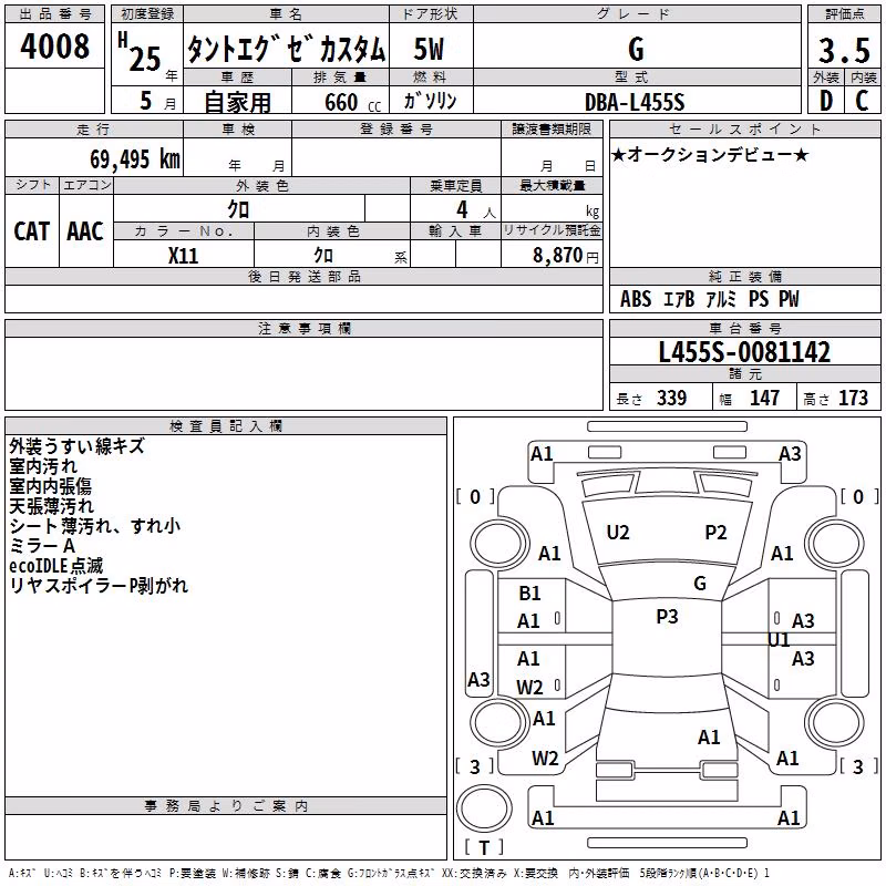 DAIHATSU TANTO EXE
