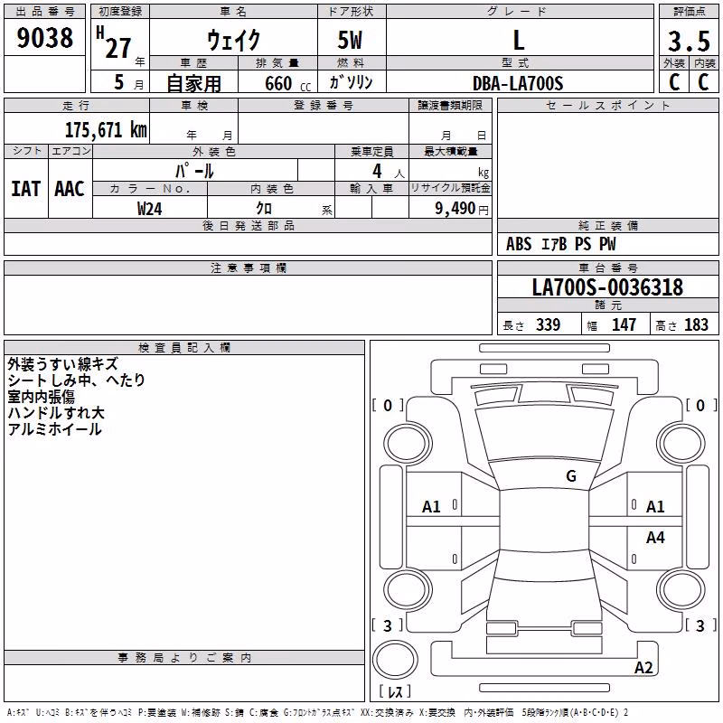 DAIHATSU WAKE