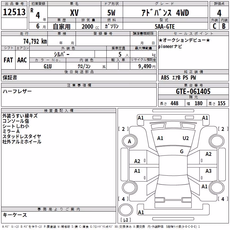 SUBARU XV