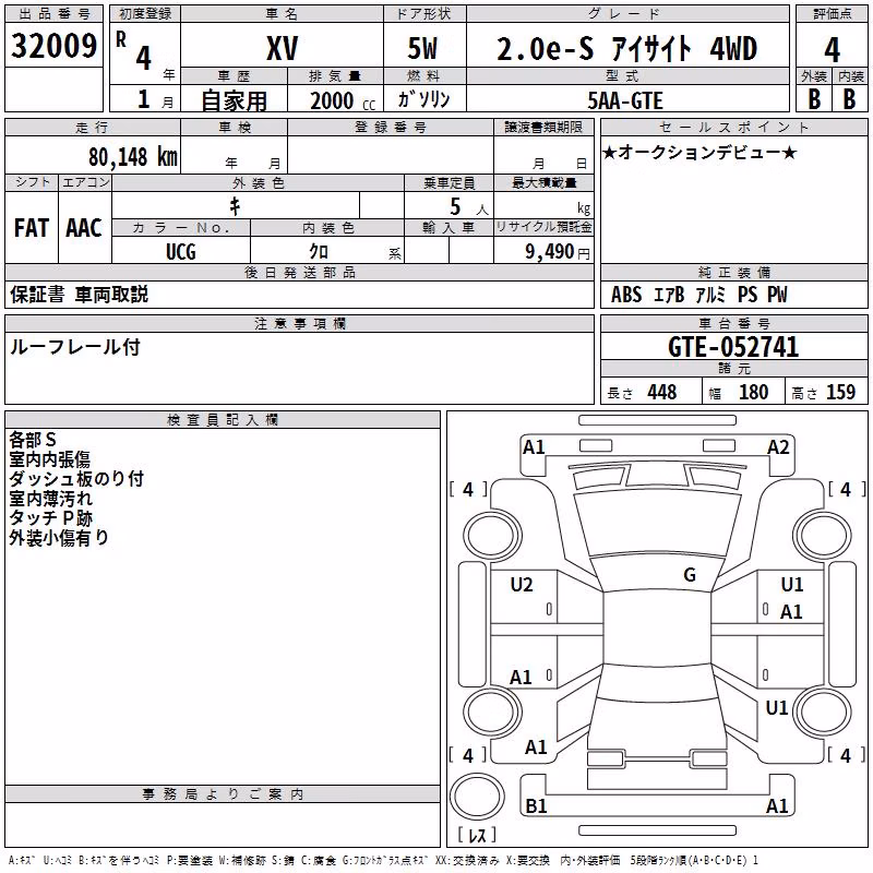 SUBARU XV