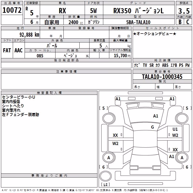 LEXUS RX350