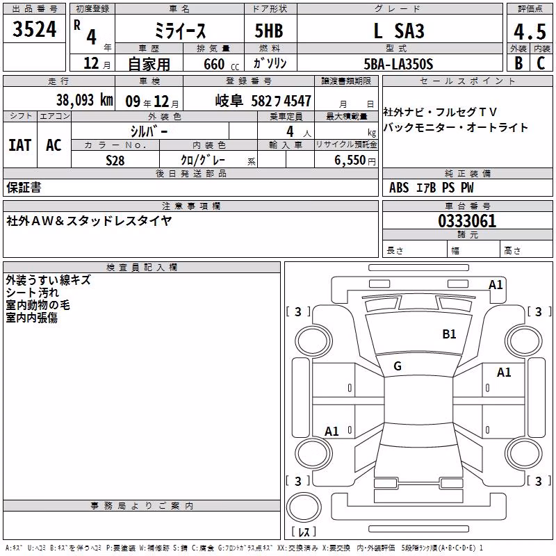 DAIHATSU MIRA E:S