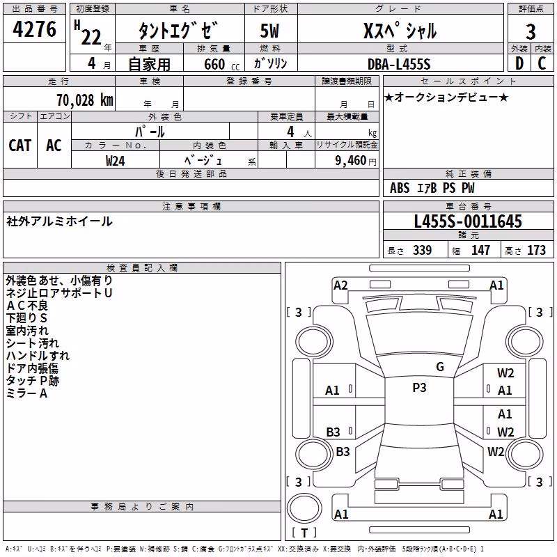 DAIHATSU TANTO EXE