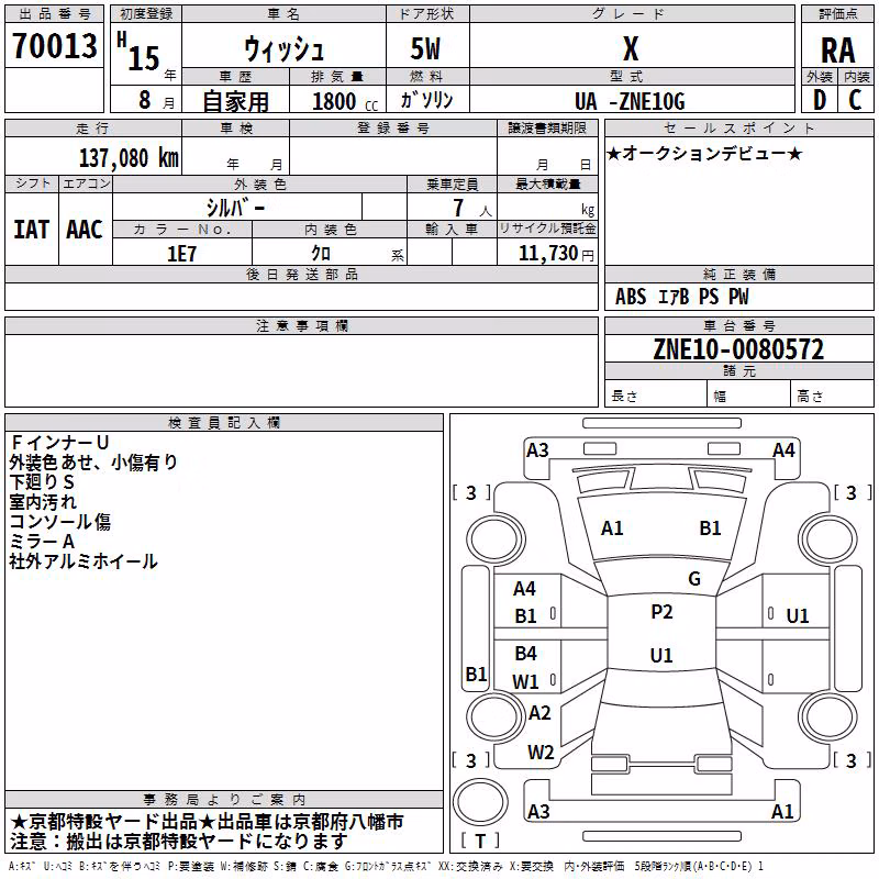 TOYOTA WISH