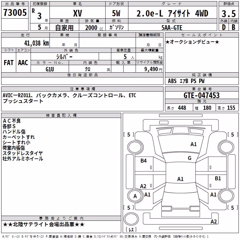 SUBARU XV