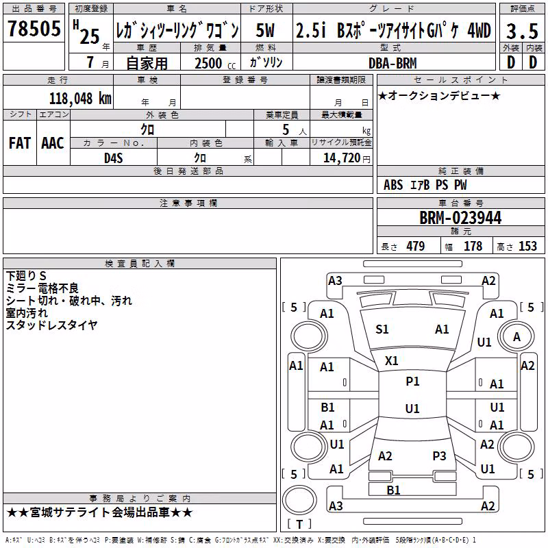 SUBARU LEGACY