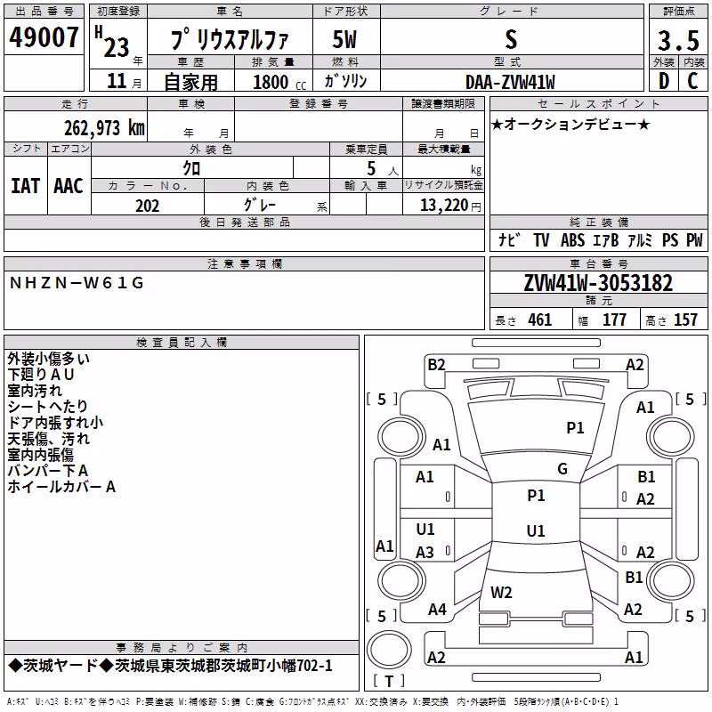 TOYOTA PRIUS ALPHA