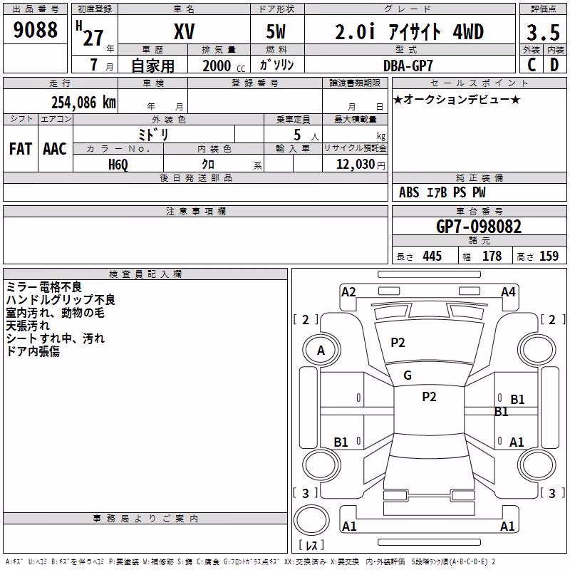 SUBARU XV