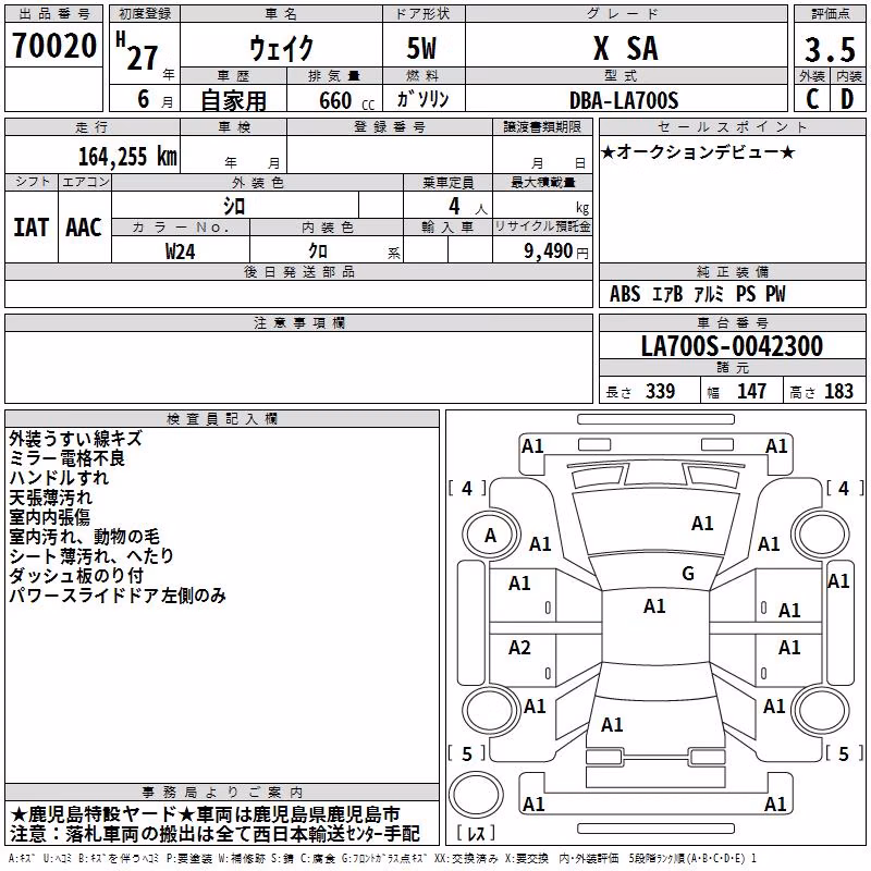 DAIHATSU WAKE