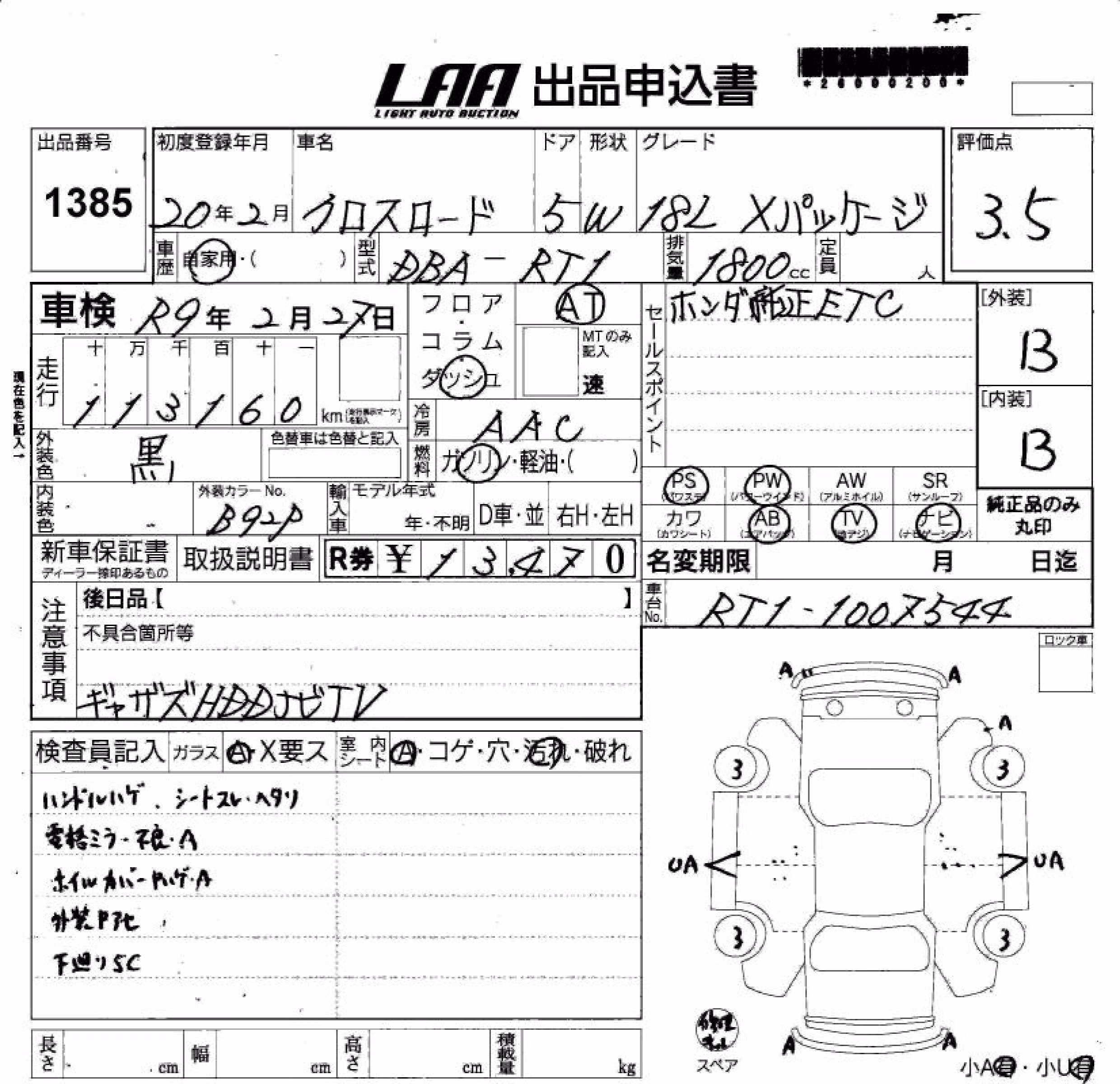 HONDA CROSSROAD