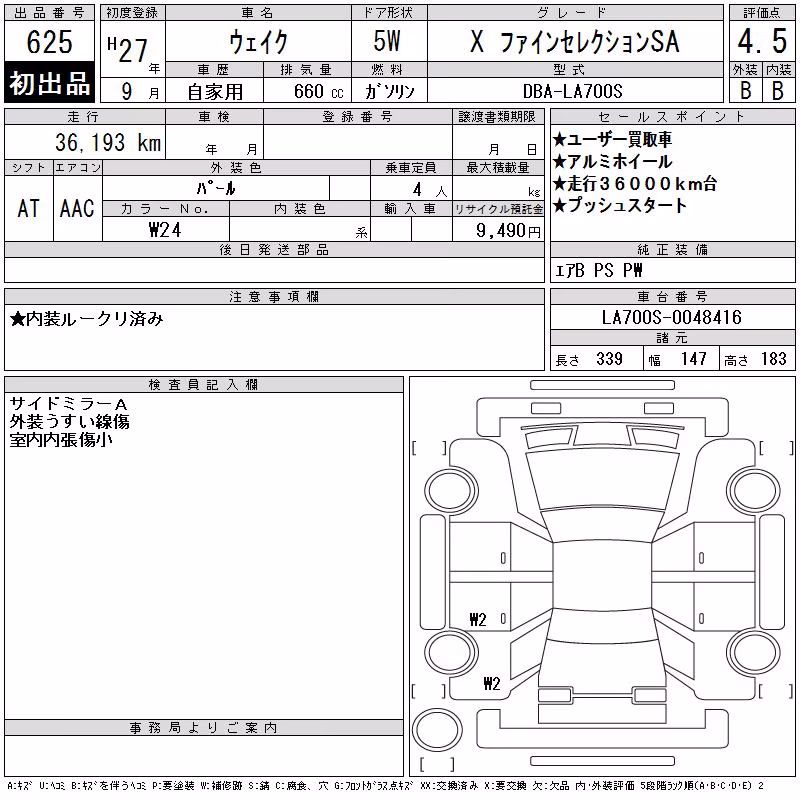 DAIHATSU WAKE