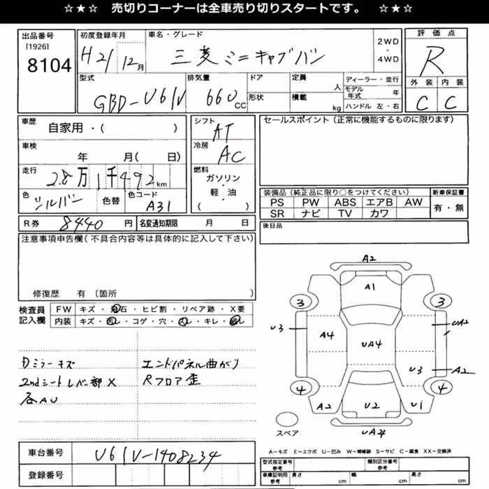 MITSUBISHI MINICAB