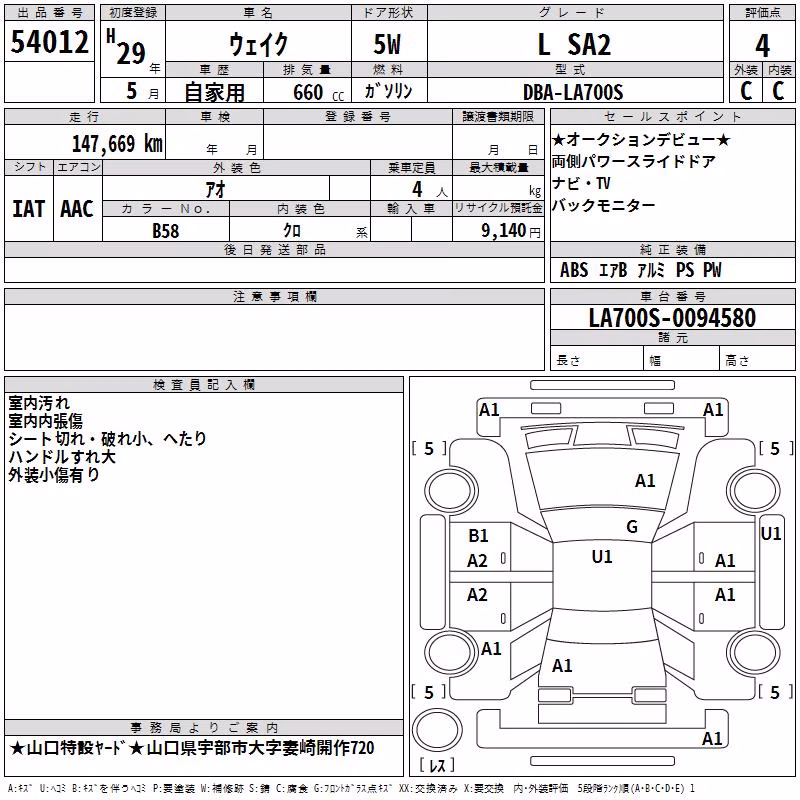 DAIHATSU WAKE