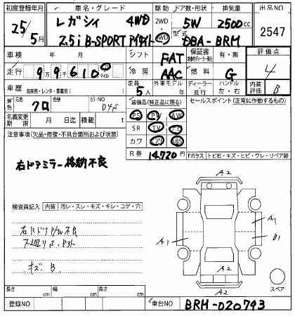 SUBARU LEGACY
