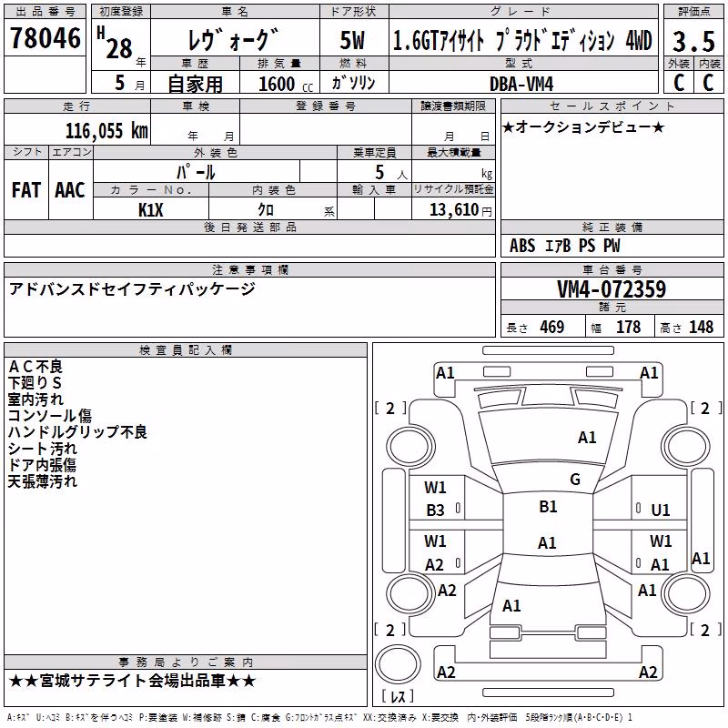 SUBARU LEVORG