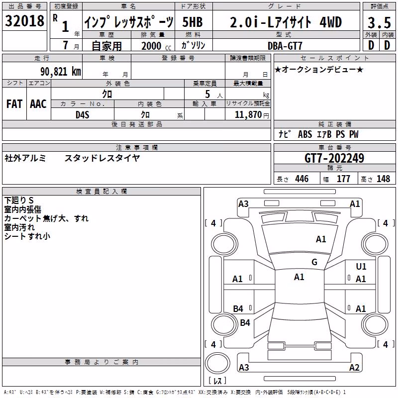 SUBARU XV