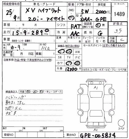 SUBARU XV