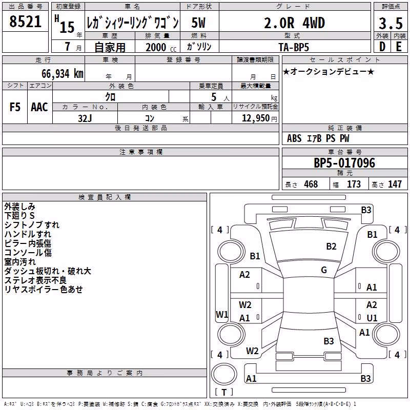 SUBARU LEGACY