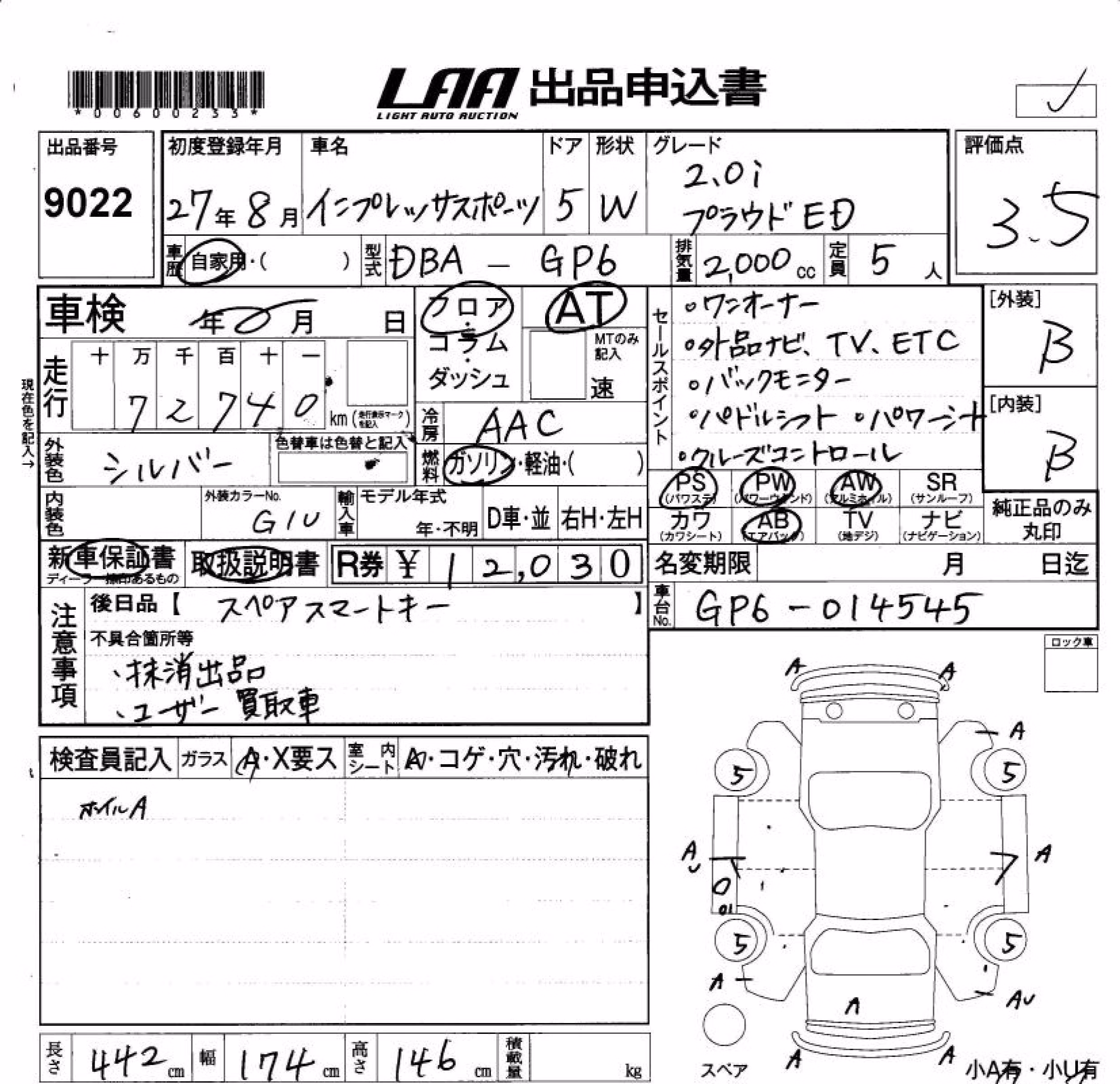 SUBARU IMPREZA