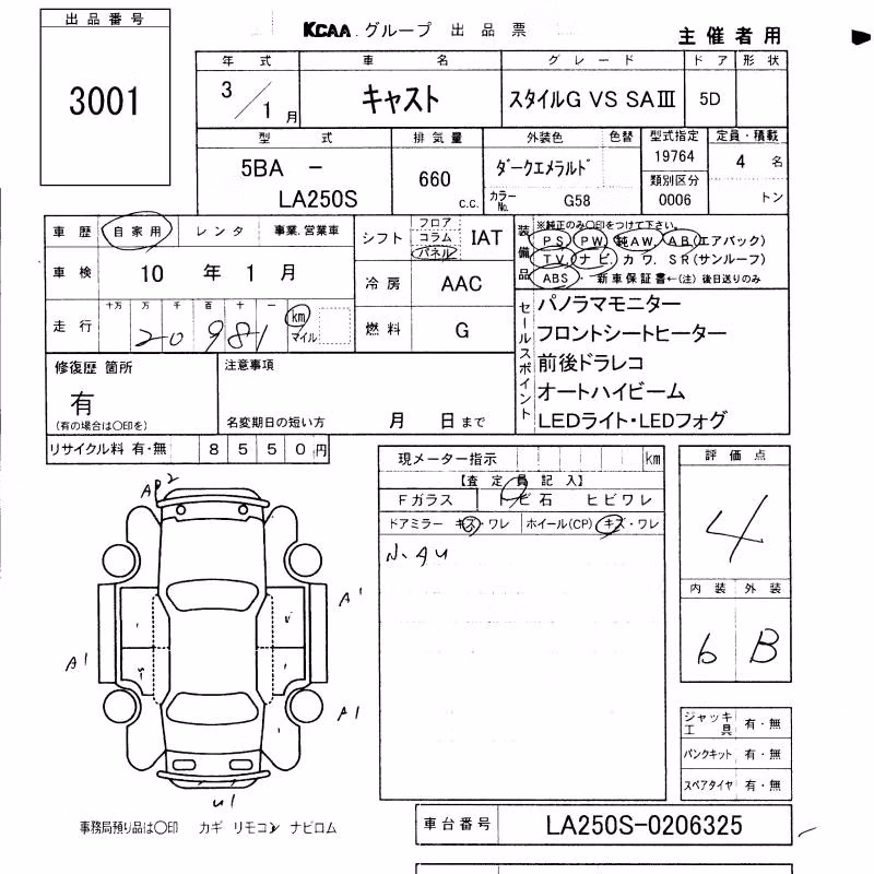 DAIHATSU CAST