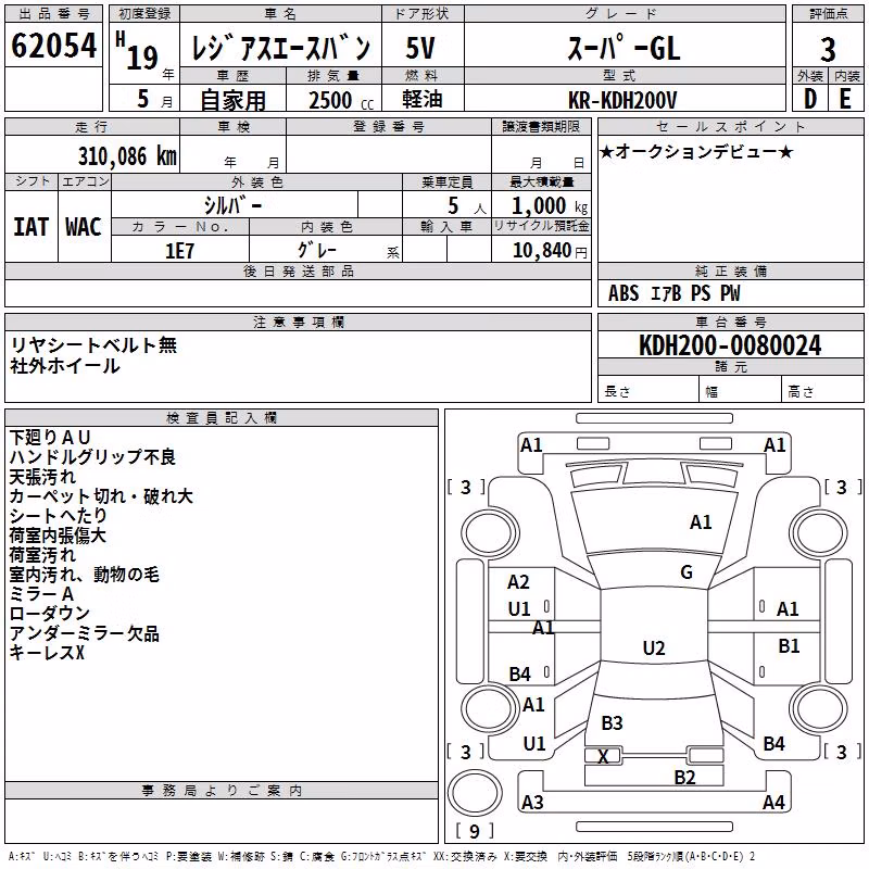 TOYOTA REGIUS ACE
