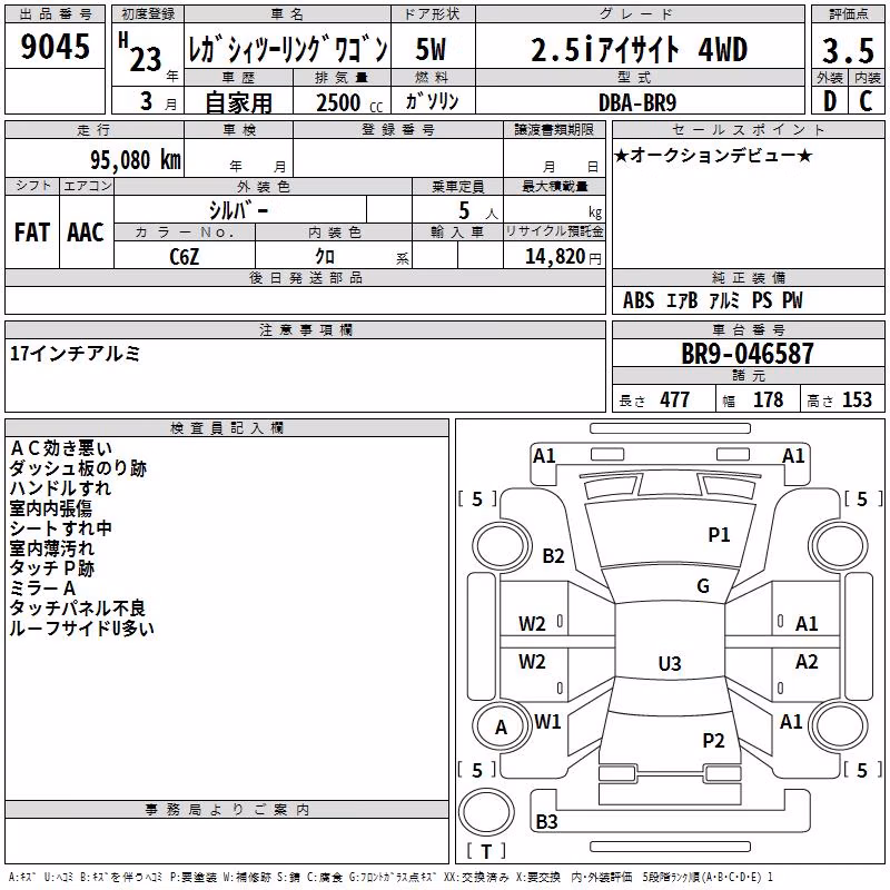 SUBARU LEGACY