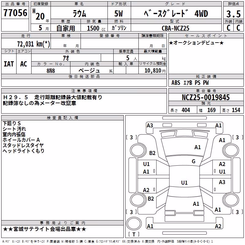 TOYOTA RAUM