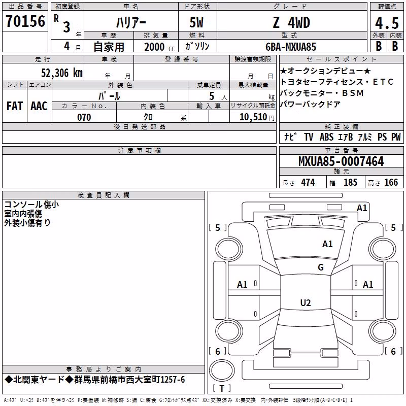TOYOTA HARRIER