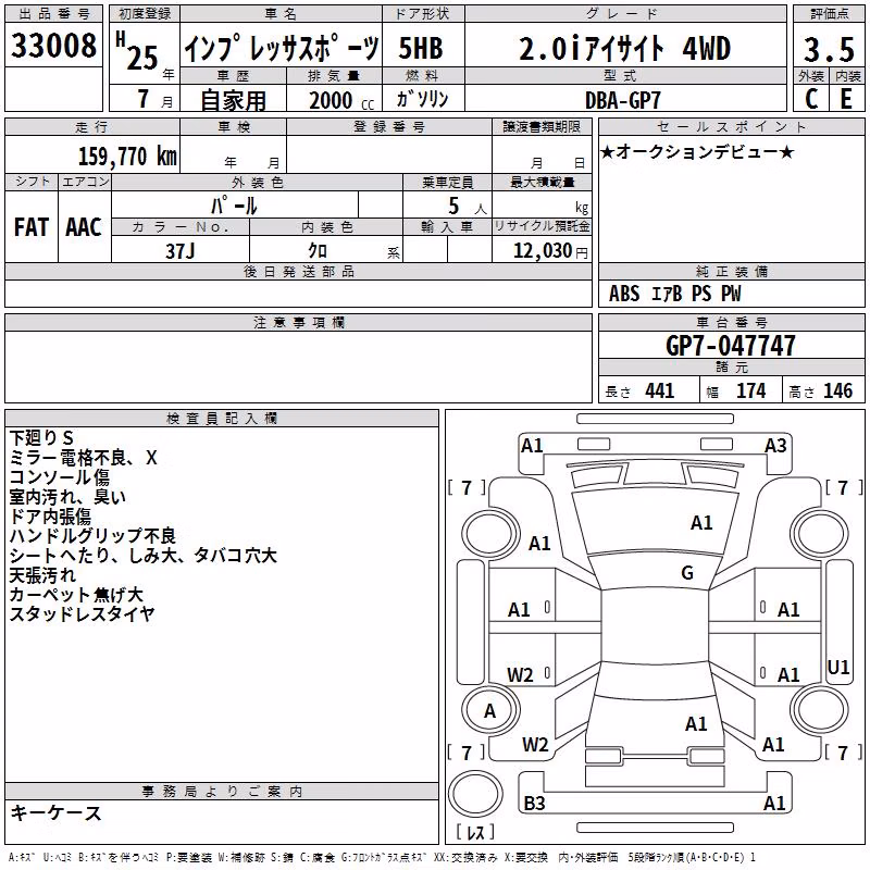SUBARU XV