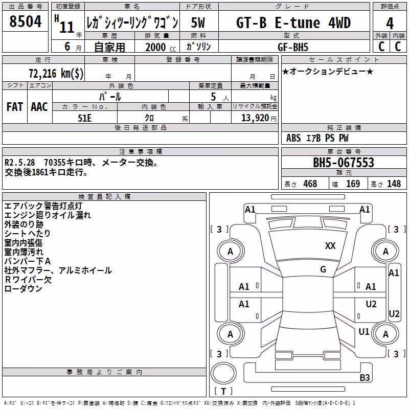 SUBARU LEGACY