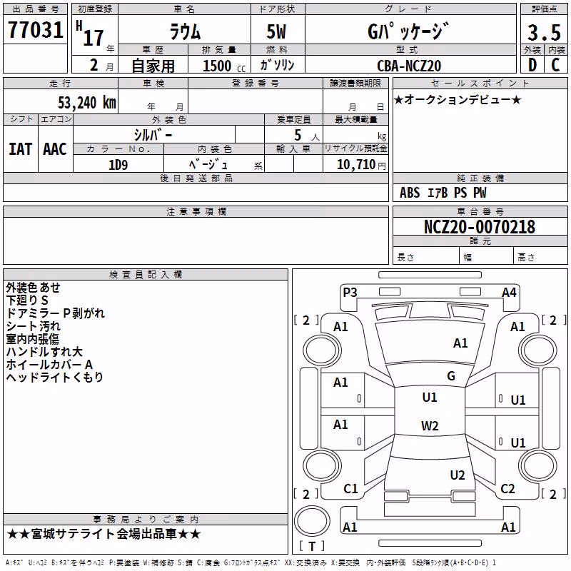 TOYOTA RAUM
