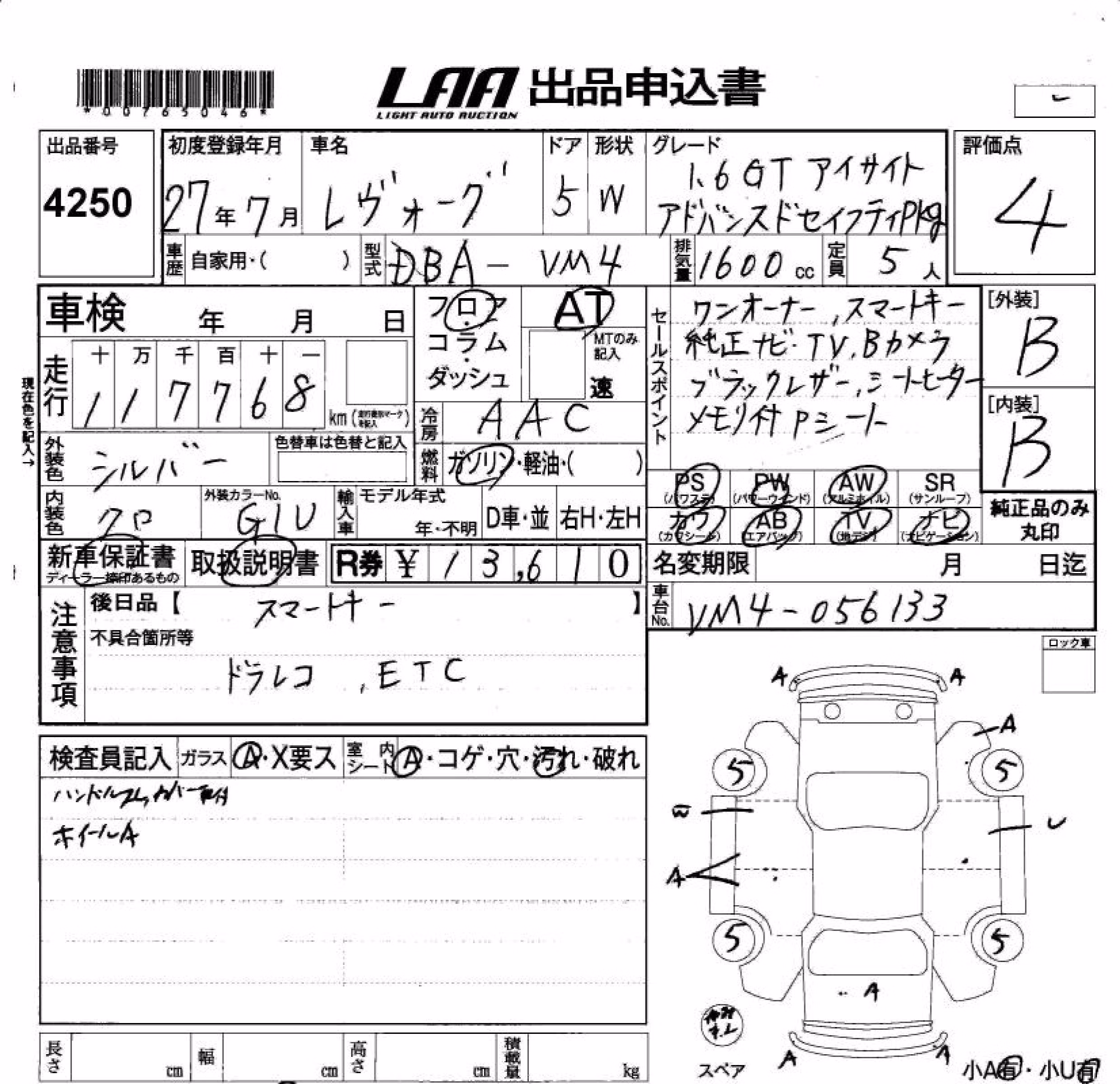 SUBARU LEVORG