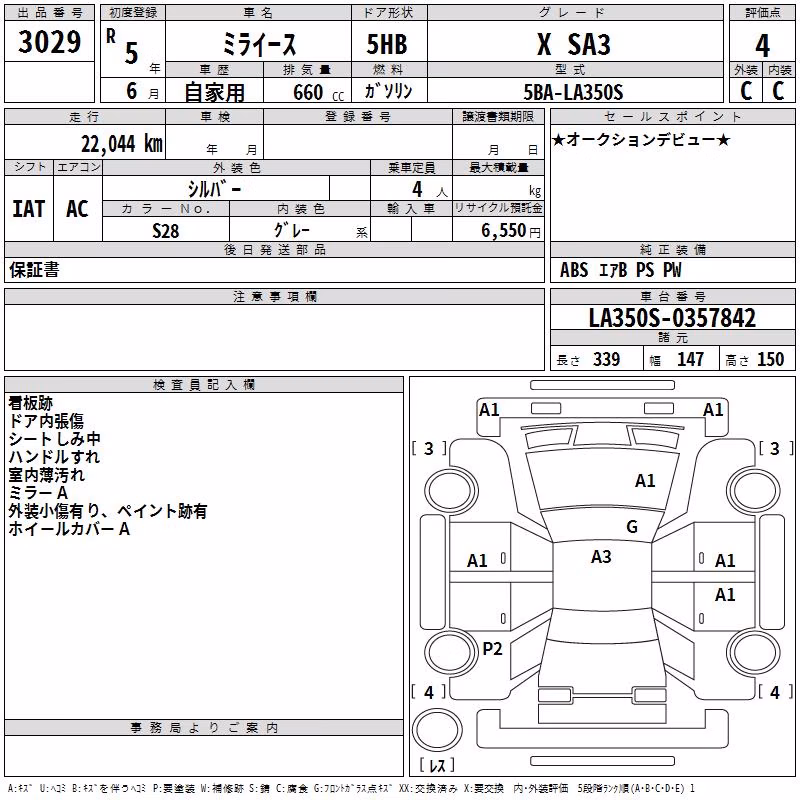 DAIHATSU MIRA E:S