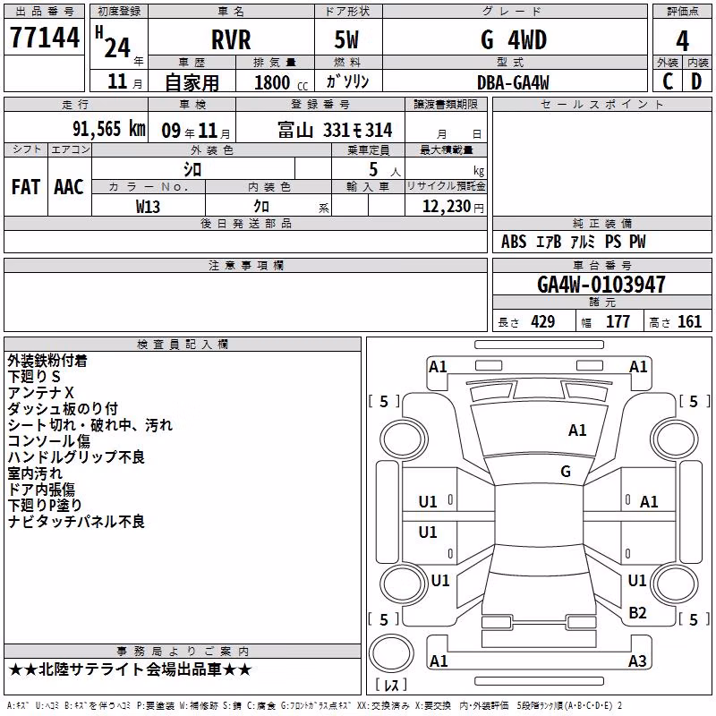 MITSUBISHI RVR