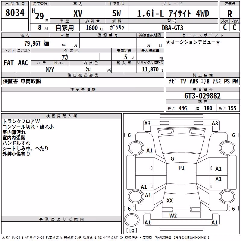 SUBARU XV