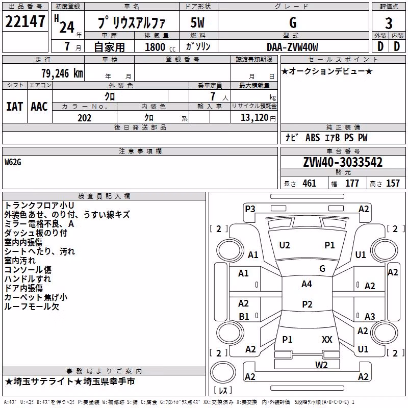 TOYOTA PRIUS ALPHA