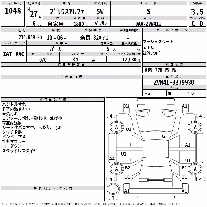 TOYOTA PRIUS ALPHA