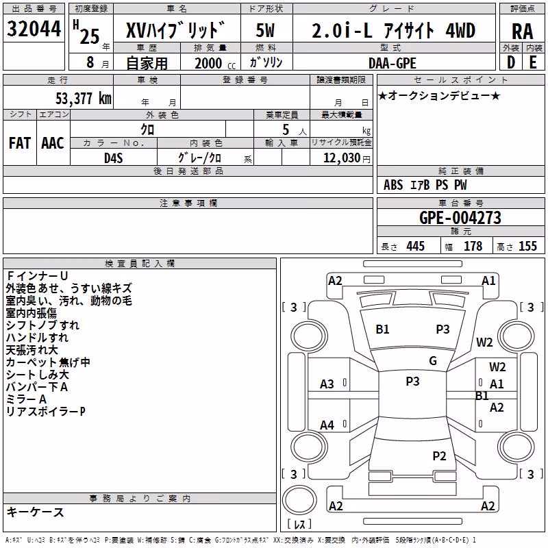 SUBARU XV