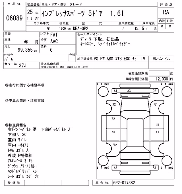 SUBARU IMPREZA