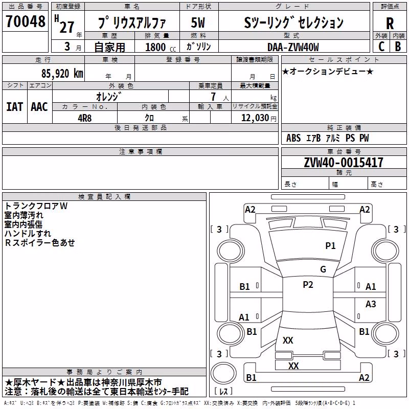 TOYOTA PRIUS ALPHA
