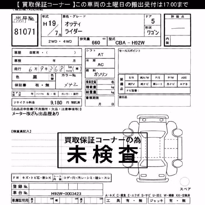 NISSAN OTTI