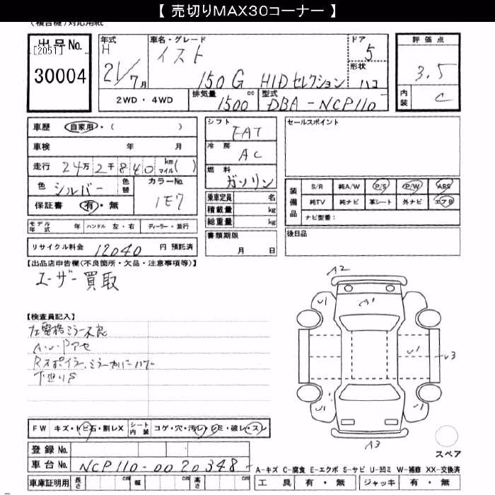 TOYOTA IST